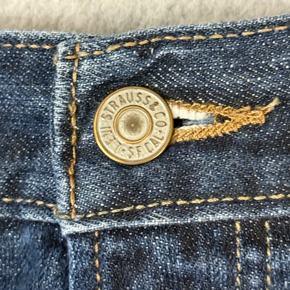 Levis 527 Mens Low Boot Cut Jeans Dark Wash Denim W38‎ L30 - Picture 7 of 16